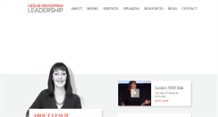 Desktop Screenshot of lesliegrossmanleadership.com